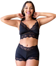 Carregar imagem no visualizador da galeria, BABY DOLL EM MICROFIBRA E DETALHES EM RENDA - LUANA