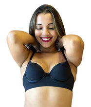 Carregar imagem no visualizador da galeria, SUTIÃ EM MICROFIBRA BÁSICO REFORÇADO COM LATERAIS DUPLAS - ALICE