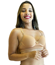 Carregar imagem no visualizador da galeria, SUTIÃ EM MICROFIBRA BÁSICO REFORÇADO COM LATERAIS DUPLAS - ALICE