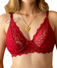 Carregar imagem no visualizador da galeria, SUTIÃ EM RENDA S/BOJO C/ARO REFORÇADO - NADINE