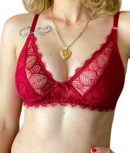 Carregar imagem no visualizador da galeria, SUTIÃ EM RENDA S/BOJO C/ARO REFORÇADO - NADINE