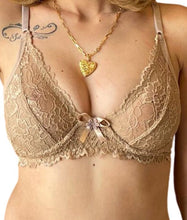 Carregar imagem no visualizador da galeria, SUTIÃ EM RENDA S/BOJO C/ARO REFORÇADO - NADINE
