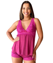 Carregar imagem no visualizador da galeria, BABY DOLL LIGANETE E DETALHES EM RENDA - SAFIRA