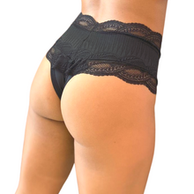 Carregar imagem no visualizador da galeria, CALCINHA CINTURA ALTA C/RENDA MODELADORA - ANA