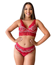 Carregar imagem no visualizador da galeria, CONJUNTO CROPPED EM RENDA COM BOJO - GIRASSOL