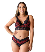 Carregar imagem no visualizador da galeria, CONJUNTO CROPPED EM RENDA COM BOJO - GIRASSOL