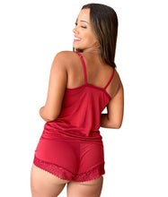 Carregar imagem no visualizador da galeria, BABY DOLL EM LIGANETE E DETALHES EM RENDA - CRISTAL