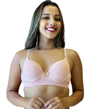 Carregar imagem no visualizador da galeria, SUTIÃ EM MICROFIBRA BÁSICO REFORÇADO COM LATERAIS DUPLAS - ALICE
