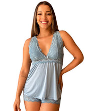 Carregar imagem no visualizador da galeria, BABY DOLL LIGANETE E DETALHES EM RENDA - SAFIRA
