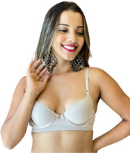 Carregar imagem no visualizador da galeria, SUTIÃ EM MICROFIBRA BÁSICO REFORÇADO COM LATERAIS DUPLAS - ALICE
