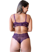 Carregar imagem no visualizador da galeria, CONJUNTO CROPPED EM RENDA COM BOJO - GIRASSOL
