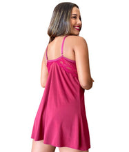 Carregar imagem no visualizador da galeria, CAMISOLA LIGANETE E RENDA SEM BOJO - KATHARINE
