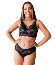 Carregar imagem no visualizador da galeria, CONJUNTO CROPPED EM RENDA COM BOJO - GIRASSOL
