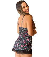 Carregar imagem no visualizador da galeria, BABY DOLL EM LIGANETE E DETALHES EM RENDA - CRISTAL
